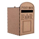 HULIANFU MDF Wedding Card Boxes for Decoration of Celebrations and Events Country Wedding Urn Treasury DIY Gift Card Box with Lock Keys