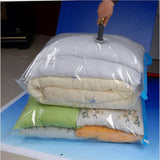 HULIANFU Vacuum Bag Storage Bag Home Organizer Transparent Border Foldable Clothes Organizer Seal Compressed Travel Saving Bag Package