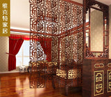 HULIANFU solid wood modern tiles minimalist living room Partition shield entrance wall hanging bedroom folding wall panels decorative