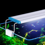 HULIANFU Super Slim LEDs Aquarium Lighting Aquatic Plant Light 18-75CM Extensible Waterproof Clip on Lamp For Fish Tank 90-260V
