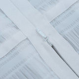 hulianfu High Quality White Sleeveless Tassel Hollow Out Bodycon Rayon Bandage Dress Evening Party Sexy Dress