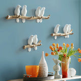 HULIANFU Wall Decorations Home Accessories Living Room Hanger Resin Bird hanger key kitchen Coat Clothes Towel Hooks Hat Handbag Holder