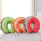 HULIANFU Travel Foam Particles Fruit U Shaped Travel Pillow Neck Support Head Rest Headrest Cushion Pillow