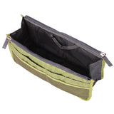 HULIANFU Organizer Insert Bag Women Nylon Travel Insert Organizer Handbag Purse Large liner Lady Makeup Cosmetic Bag Cheap Female Tote