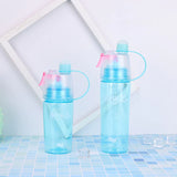 HULIANFU New 400/600Ml 3 Color Solid Plastic Spray Cool Summer Sport Water Bottle Portable Climbing Outdoor Bike Shaker My Water Bottles