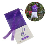 HULIANFU Lavende Sachet Bags Portable Flowers Printing Beautiful Fragrance Lavender Sachet Bag for Seeds Dry Flowers Sachet Bags A30