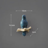 HULIANFU Wall Decorations Home Accessories Living Room Hanger Resin Bird hanger key kitchen Coat Clothes Towel Hooks Hat Handbag Holder