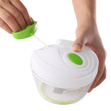 HULIANFU Kitchen Pulling Manual Food Rope Processor Shredder Vegetable Meat Garlic Onion Chopper Slicer Household Hand Mincer Tool