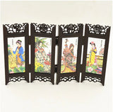 HULIANFU Multi-pattern Antique Small Screen Chinese Style Mask  Ornaments Features Crafts Tourism Souvenirs Gift  Home Decoration