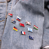 HULIANFU Wholesale 300+ Countries Flag Laple Pin Badge Pin For You Choose