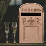 HULIANFU MDF Wedding Card Boxes for Decoration of Celebrations and Events Country Wedding Urn Treasury DIY Gift Card Box with Lock Keys