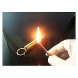 HULIANFU Novel Mini Bullet Shaped Waterproof matches Cigarette Lighters Metal Torch Flame Lighter Gadget Smoker Man Gift Key Accessories