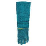HULIANFU New Anti-bite Safety Bite Gloves For Catch Dog Cat Reptile Animal Ultra Long Leather Green Pets Grasping Biting Protective Glove