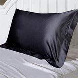HULIANFU Pure Emulation Silk Satin Pillowcase Comfortable Pillow Cover Pillowcase For Bed Throw Single Pillow Covers