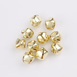 HULIANFU 2023 12/13/15/20/25/30mm Gold/White K Iron Water Plated Christmas Cross Bells Pendant Handmade Party DIY Crafts Accessories