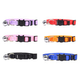 HULIANFU Personalized ID Free Engraving Cat Collar Safety Breakaway Small Dog Cute Nylon Adjustable for Puppy Kittens Necklace