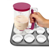 HULIANFU NICEYARD 900ml Cream Separator Batter Pastry Dough Dispenser for Cupcake Pancake Cake Muffin Kitchen Baking Tool Measuring Cup