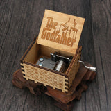 HULIANFU Jurassic Park Friends Music Box You Are My Sunshine Wooden Hand Crank Christmas Gift Birthday Gift New Year  Gift Drop shipping