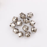 HULIANFU 2023 12/13/15/20/25/30mm Gold/White K Iron Water Plated Christmas Cross Bells Pendant Handmade Party DIY Crafts Accessories