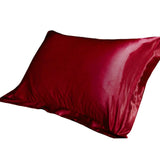 HULIANFU Pure Emulation Silk Satin Pillowcase Comfortable Pillow Cover Pillowcase For Bed Throw Single Pillow Covers