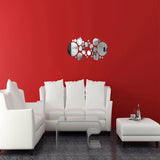 HULIANFU new promotion poster diy wall sticker 3d Stickers Acrylic mirror Modern Multi-piece Package Large Pattern yes