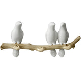 HULIANFU Wall Decorations Home Accessories Living Room Hanger Resin Bird hanger key kitchen Coat Clothes Towel Hooks Hat Handbag Holder