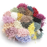 HULIANFU 2023 Lucia Crafts 144/420/600/1000pcs /Lot  Flowers Stamen 2mm  DIY Artificial Flowers  Wreath For Wedding Party Home Decor  D0401