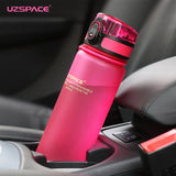 HULIANFU UZSPACE Sport Water Bottle 500/1000ML Portable Leakproof Outdoor Shaker My Bottle Tritan Plastic Eco-Friendly Drinkware BPA Free