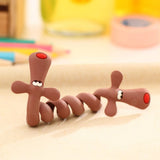 HULIANFU Kawaii Cartoon Animal Cord Winder Winding Line Data Cable Wire Storage Organizer Line Fixer Holder Headset Cord Protector 1PC
