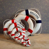 HULIANFU Studio Props Wall Hanging Fashion  Hand Made Nautical Home Decor   Life Buoy Crafts Living Room Decoration