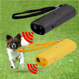 HULIANFU Pet Dog Repeller Anti Barking Stop Bark Training Device Trainer LED Ultrasonic 3 in 1 Anti Barking Ultrasonic Without Battery