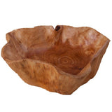 HULIANFU LUDA Household Fruit Bowl Wooden Candy Dish Fruit Plate Wood Carving Root Fruit Plate Wood 20-24 Cm
