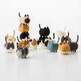 HULIANFU Non-Finished DIY No Faceless Dog Tiger Cat Wool Felt Doll Needle Felting kit Accessories Felt Poked For Kids Children Handmade