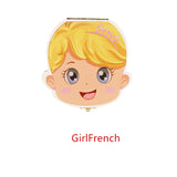 HULIANFU Tooth Box Poland English dutch Spanish Russian French GermanText Baby Boy Girl Wood Case Save Milk Teeth Organizer Holder