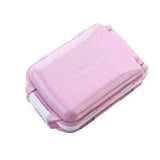 HULIANFU Pill Box Wheat Sealed 8 Grids Pill Container Organizer Health Care Drug Travel Divider 7 Day Pill Storage Bag Travel Pill Cases