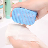 HULIANFU small Silicone Laundry Wash Board 1pc New Candy Color Non-slip Mini Washboard Scrubbing Brush Handheld Cleaning tool