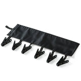 HULIANFU Multifunctional Cloth Hanger Drying Rack Foldable Bathroom Travel Clothespin 6 Clips Hanger Clothes Towel Socks Storage Hanger