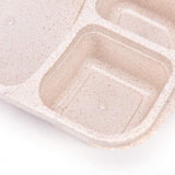 HULIANFU Japanese Lunch Boxs Leak-Proof 3 Grid With Lid Camping Picnic Portable Plastic Food Fruit Storage Container Bento Box For Kids