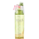 HULIANFU New 400/600Ml 3 Color Solid Plastic Spray Cool Summer Sport Water Bottle Portable Climbing Outdoor Bike Shaker My Water Bottles