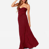 Sexy Long Dress Bridesmaid Formal Multi Way Wrap Convertible Infinity Maxi Dress Navy Blue Hollow Out Party Bandage Vestidos