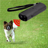 HULIANFU Pet Dog Repeller Anti Barking Stop Bark Training Device Trainer LED Ultrasonic 3 in 1 Anti Barking Ultrasonic Without Battery