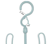 HULIANFU Rack Shelf Storage Shoes Clothes Hanger Clamps Rotated Balcony Hanging Hook