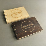 HULIANFU Personalized Wedding Guestbook,Rustic Unique Wedding Guest book,Wood Wedding Guest book,Custom Engraved Guest Book,Wedding Sign
