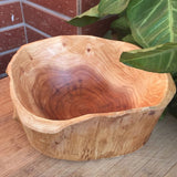 HULIANFU LUDA Household Fruit Bowl Wooden Candy Dish Fruit Plate Wood Carving Root Fruit Plate Wood 20-24 Cm