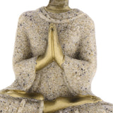 HULIANFU MagiDeal The   Sandstone Meditation Buddha Statue Sculpture Handmade Figurine Meditation Miniatures Ornament Statue Home D#3