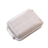 HULIANFU Pill Box Wheat Sealed 8 Grids Pill Container Organizer Health Care Drug Travel Divider 7 Day Pill Storage Bag Travel Pill Cases