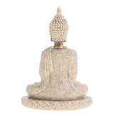 HULIANFU MagiDeal The   Sandstone Meditation Buddha Statue Sculpture Handmade Figurine Meditation Miniatures Ornament Statue Home D#3