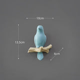 HULIANFU Wall Decorations Home Accessories Living Room Hanger Resin Bird hanger key kitchen Coat Clothes Towel Hooks Hat Handbag Holder