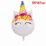 HULIANFU Pink Pony Horse Balloons Helium Unicorn Foil Balloon Kids Toys Wedding Birthday Baby Shower Animal Party Decoration Supplies