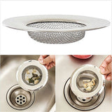 HULIANFU LINSBAYWU Kitchen Metal Sink Strainer Floor Drain Stainless Steel Bathtub Hair Catcher Stopper Shower Drain Hole Filter Trap